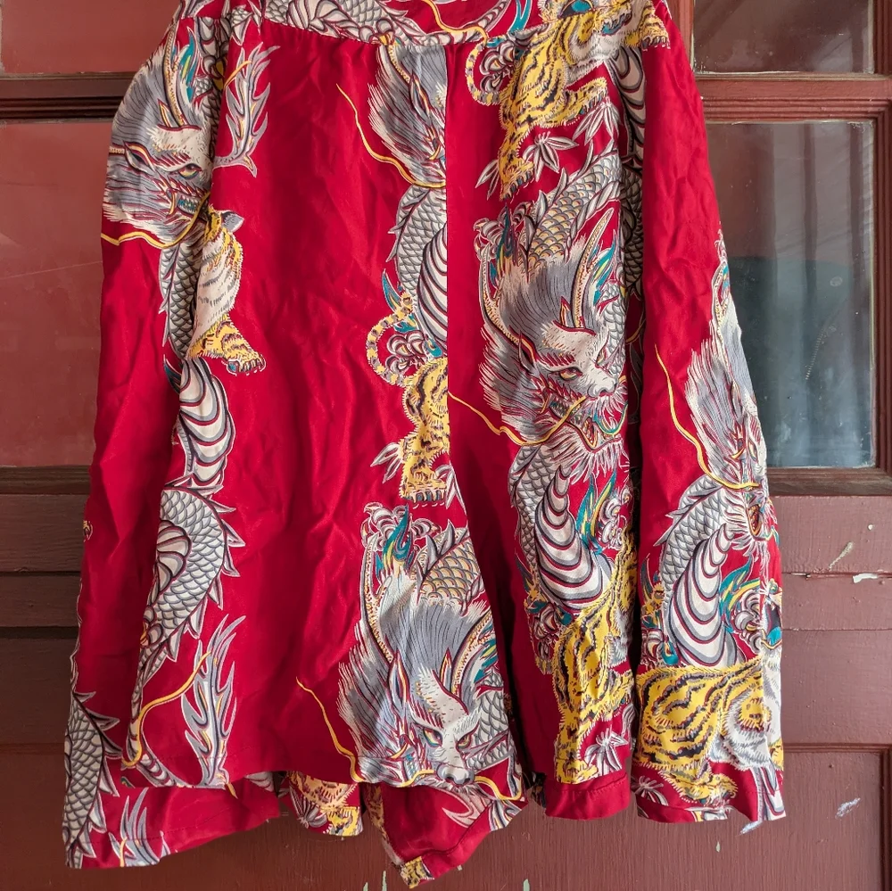 Trashy Diva high waisted shorts 'Dragons and Tigers' print - Picture 6 of 14